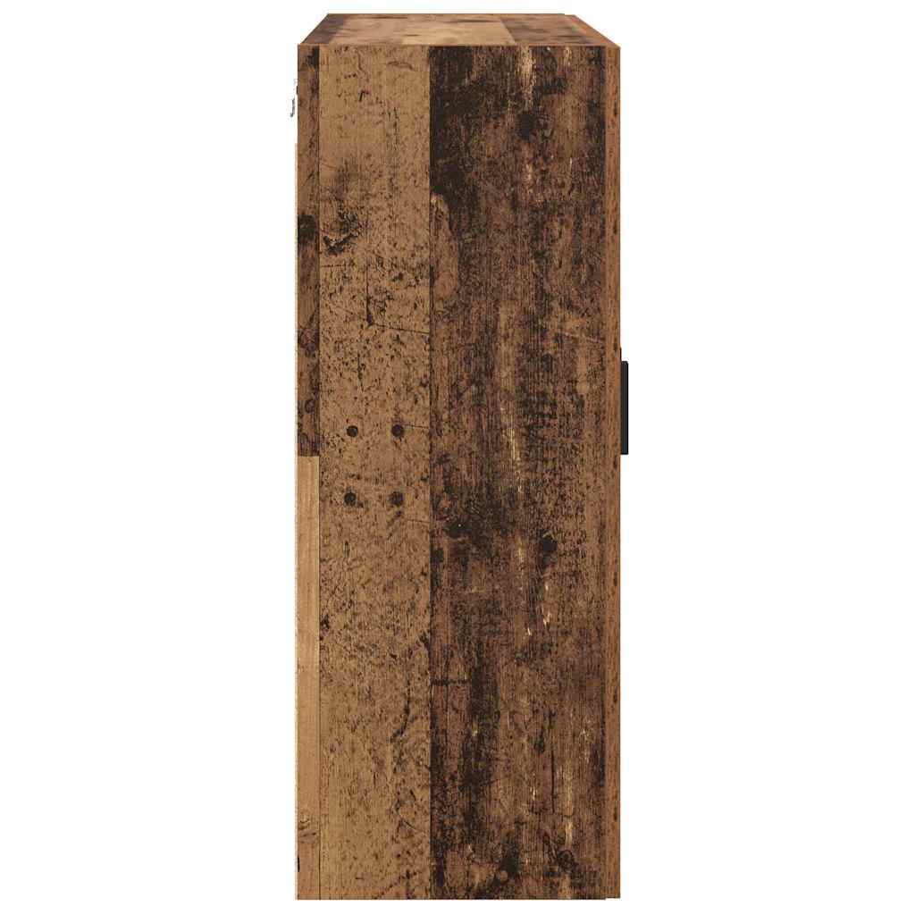 Veggskap Veggmontert Brun 69.5 x 34 x 90 cm Konstruert tre