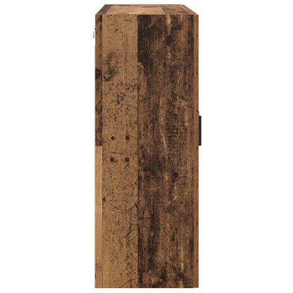 Veggskap Veggmontert Brun 69.5 x 34 x 90 cm Konstruert tre