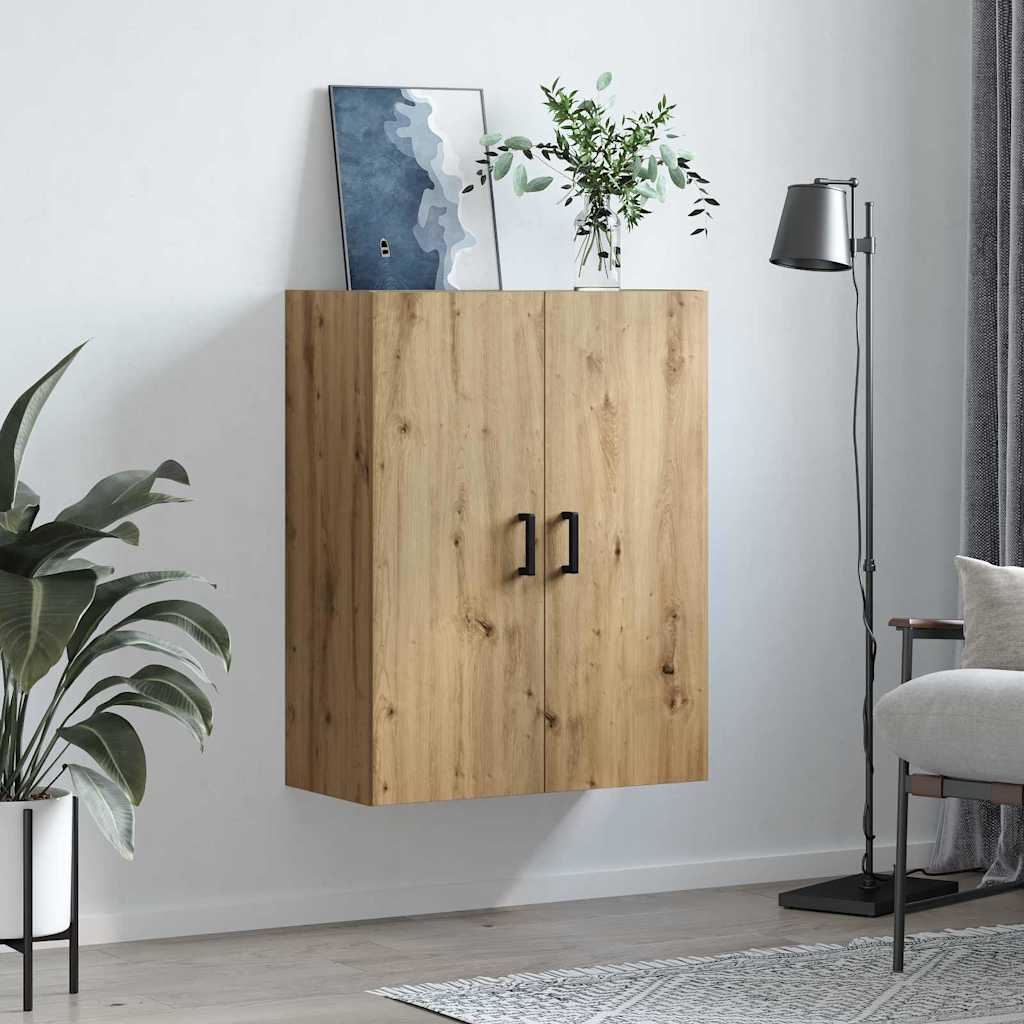 Veggskap Veggmontert Brun 69.5 x 34 x 90 cm Konstruert tre