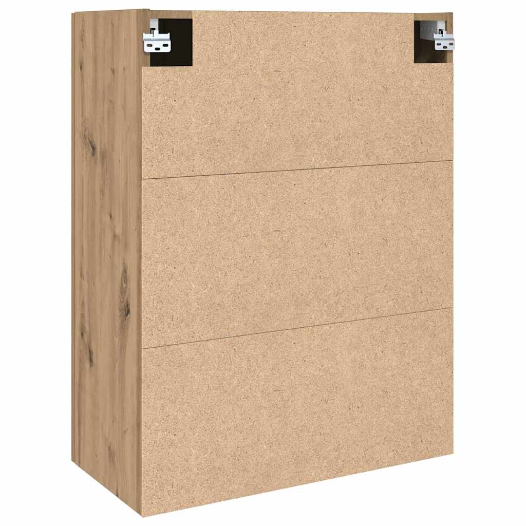 Veggskap Veggmontert Brun 69.5 x 34 x 90 cm Konstruert tre