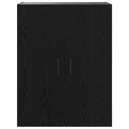 Veggskap Veggmontert Svart 69.5 x 34 x 90 cm Konstruert tre