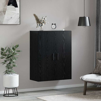 Veggskap Svart eik 69.5 x 34 x 90 cm Konstruert tre
