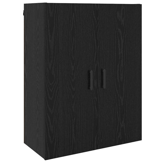Veggskap Svart eik 69.5 x 34 x 90 cm Konstruert tre
