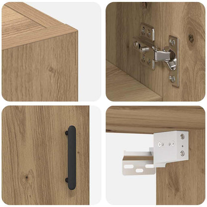 Veggskap Veggmontert artisan eik 60 x 31 x 70 cm Konstruert tre