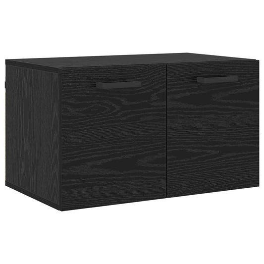 Veggskap Veggmontert Svart eik 60 x 36.5 x 35 cm Konstruert tre