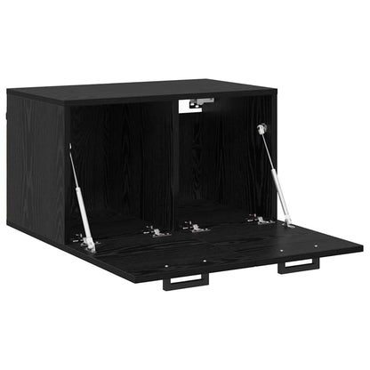 Veggskap Veggmontert Svart eik 60 x 36.5 x 35 cm Konstruert tre