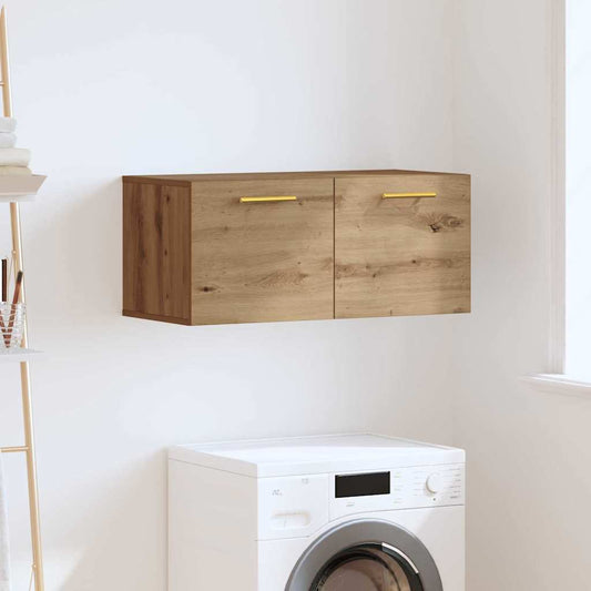 Veggskap Håndverks eik 80 x 36.5 x 35 cm Konstruert tre