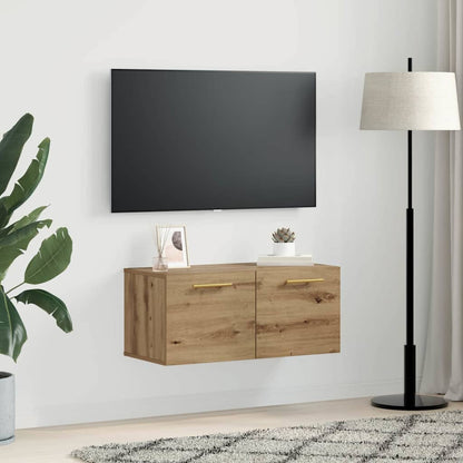 Veggskap Håndverks eik 80 x 36.5 x 35 cm Konstruert tre