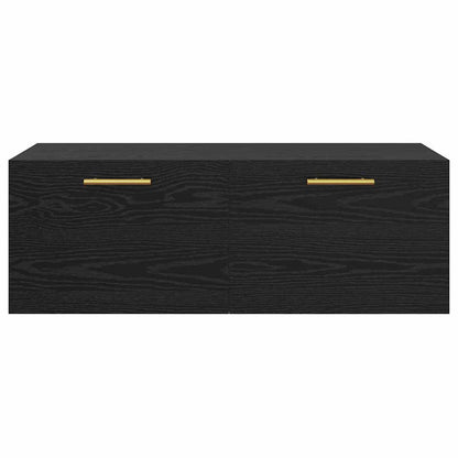Veggskap Svart eik 100 x 36.5 x 35 cm Konstruert tre