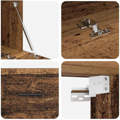 Veggskap Gammelt tre 100 x 36.5 x 35 cm Konstruert tre