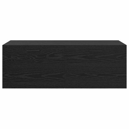 Veggskap Svart eik 100 x 36.5 x 35 cm Konstruert tre