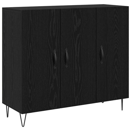 Serviesskap Svart eik 90 x 34 x 80 cm Konstruert tre