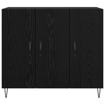 Serviesskap Svart eik 90 x 34 x 80 cm Konstruert tre