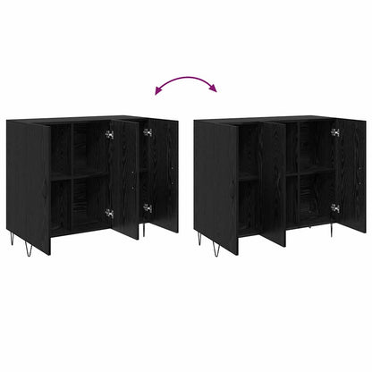Serviesskap Svart eik 90 x 34 x 80 cm Konstruert tre