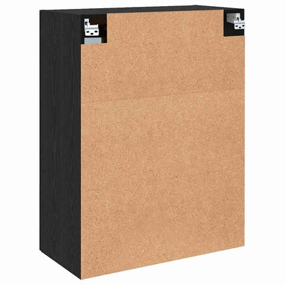 Veggskap Veggmontert Svart eik 69.5 x 34 x 90 cm Konstruert tre