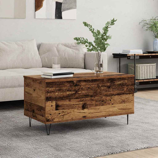 Kaffebord Gammelt tre 90 x 44.5 x 45 cm Konstruert tre