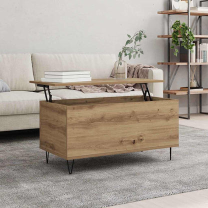 Kaffebord artisan eik 90 x 44.5 x 45 cm Konstruert tre