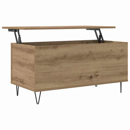 Kaffebord artisan eik 90 x 44.5 x 45 cm Konstruert tre