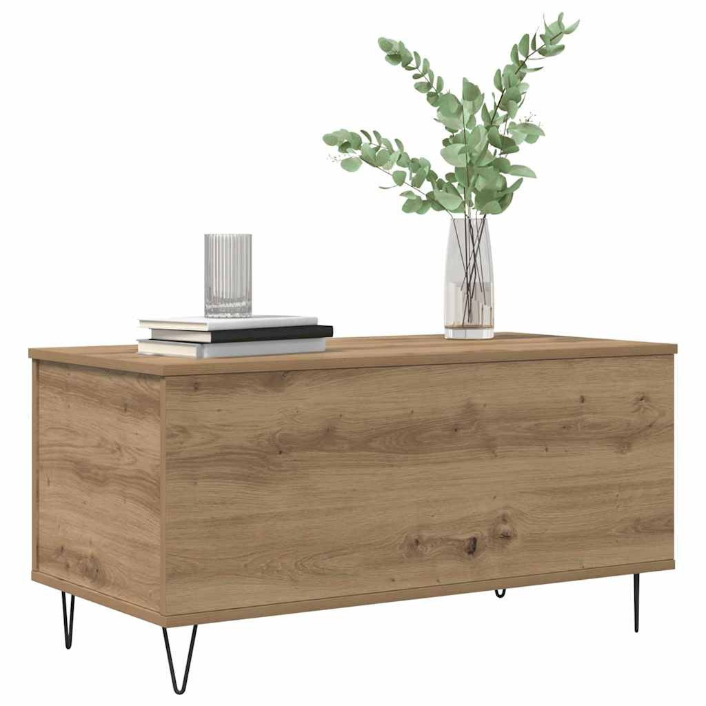 Kaffebord artisan eik 90 x 44.5 x 45 cm Konstruert tre