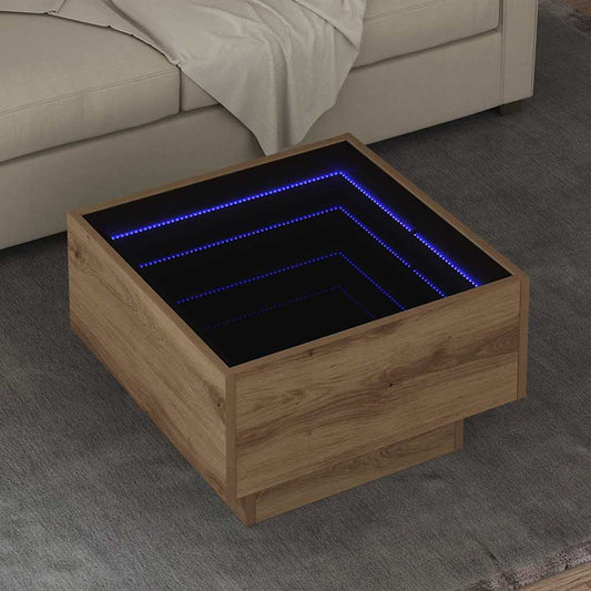 Kaffebord artisan eik 50 x 50 x 30 cm Konstruert tre
