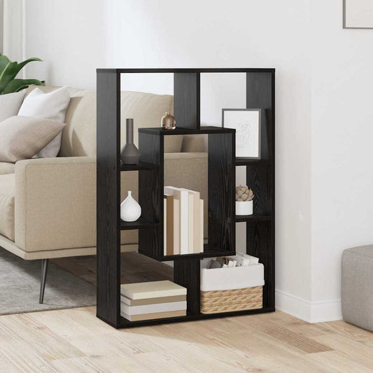 Bokhylle Svart eik 63 x 20 x 90 cm Konstruert tre