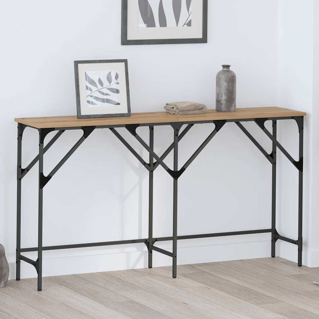 Konsollbord artisan eik 140 x 29 x 75 cm Konstruert tre