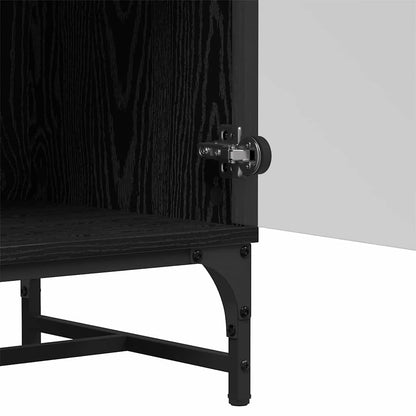 Høyskap Svart eik 35 x 37 x 117 cm Konstruert tre