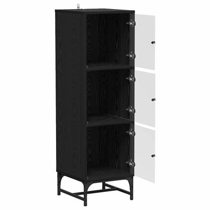 Høyskap Svart eik 35 x 37 x 117 cm Konstruert tre