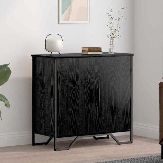 Serviesskap Svart eik 78 x 35.5 x 74.5 cm Konstruert tre