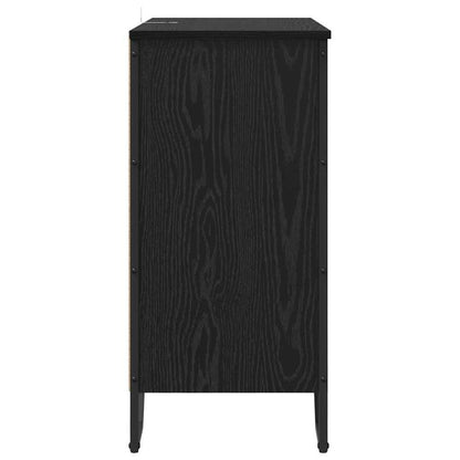 Serviesskap Svart eik 78 x 35.5 x 74.5 cm Konstruert tre