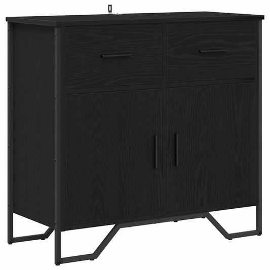 Serviesskap Svart eik 79.5 x 35.5 x 74.5 cm Konstruert tre
