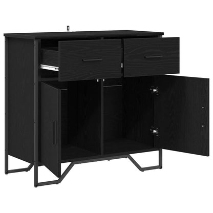 Serviesskap Svart eik 79.5 x 35.5 x 74.5 cm Konstruert tre