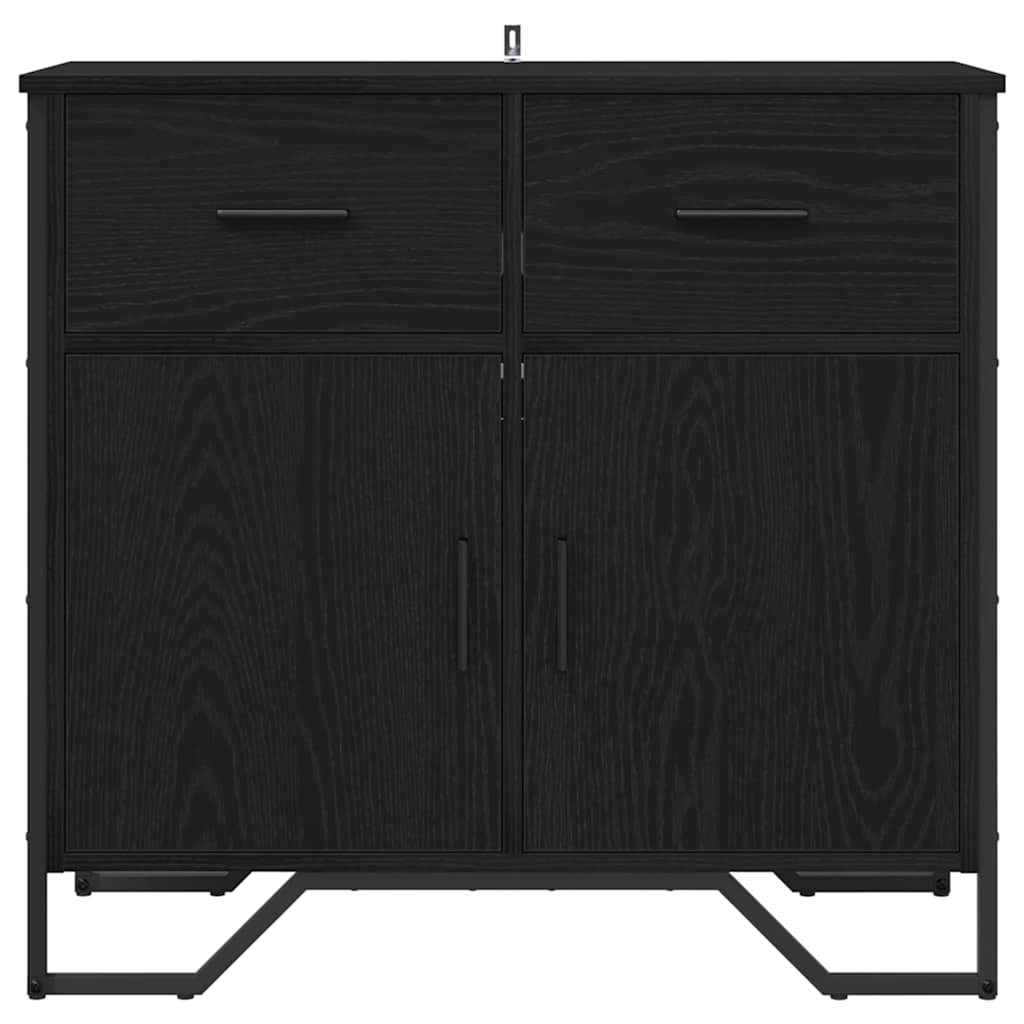 Serviesskap Svart eik 79.5 x 35.5 x 74.5 cm Konstruert tre