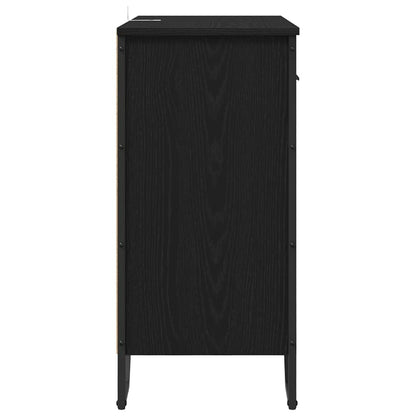 Serviesskap Svart eik 79.5 x 35.5 x 74.5 cm Konstruert tre