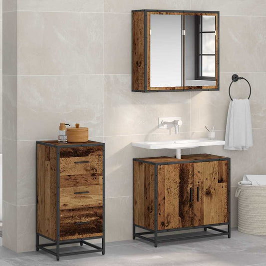 Serviesskap Gammelt tre 35,5 x 35 x 76 cm Konstruert tre