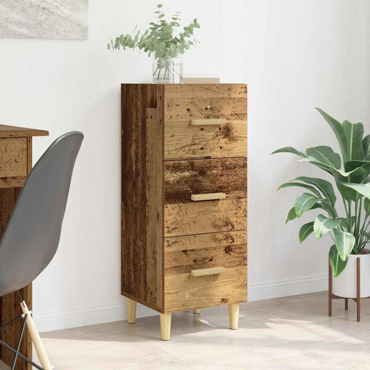 Serviesskap Gammelt tre 34,5 x 34 x 90 cm Konstruert tre
