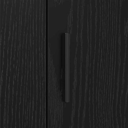 Serviesskap Svart eik 40 x 33 x 70 cm Konstruert tre