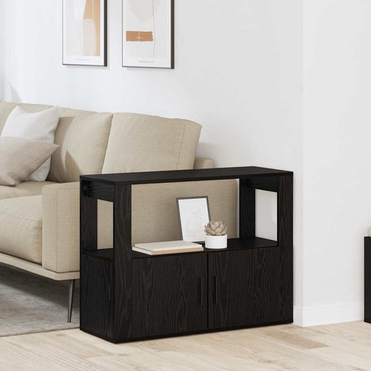 Serviesskap Svart eik 80 x 30 x 60 cm Konstruert tre