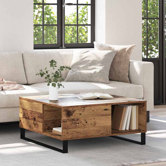 Kaffebord Gammelt tre 80 x 80 x 36.5 cm Konstruert tre