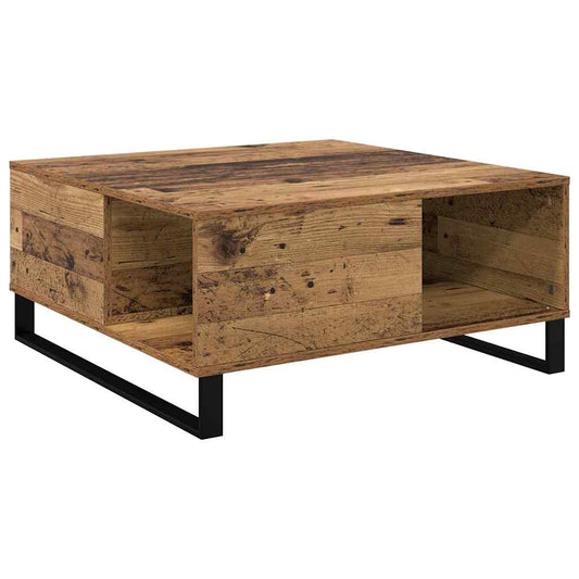 Kaffebord Gammelt tre 80 x 80 x 36.5 cm Konstruert tre