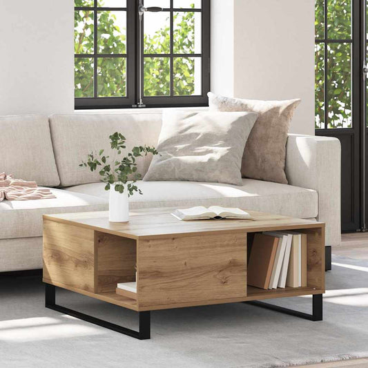 Kaffebord artisan eik 80 x 80 x 36.5 cm Konstruert tre