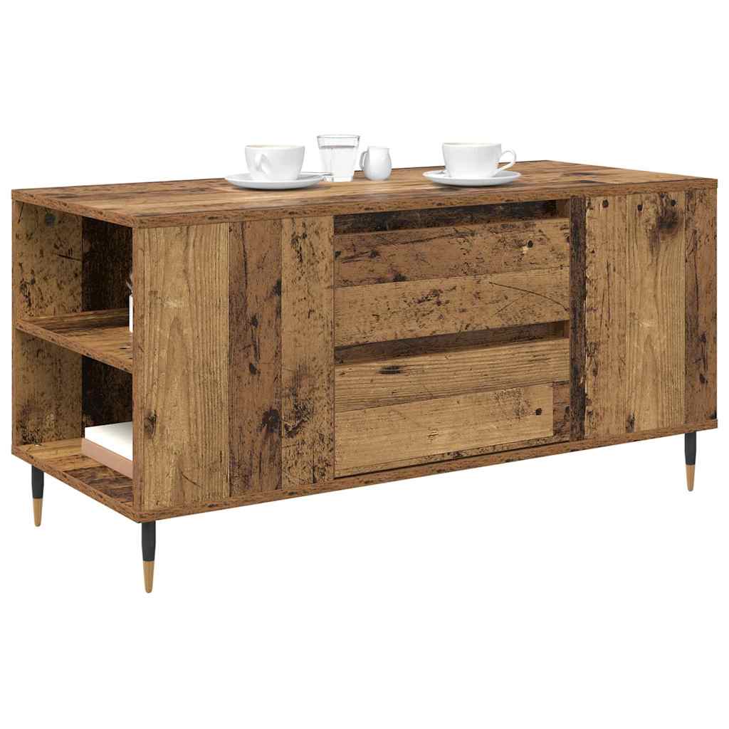 Kaffebord Gammelt tre 102 x 44.5 x 50 cm Konstruert tre