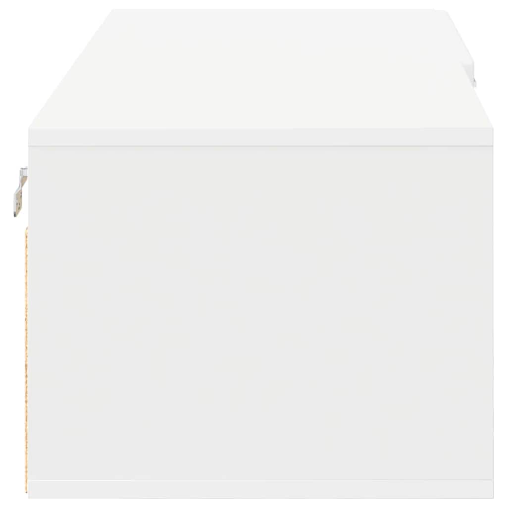 TV-skap med skuff Hvit 100.5 x 39 x 30 cm Konstruert tre