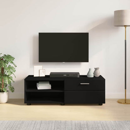 TV-skap med skuff Svart 100.5 x 39 x 30 cm Konstruert tre