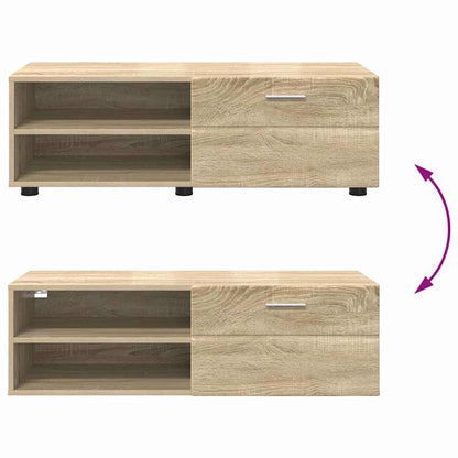 TV-skap med skuff Sonoma eik 100.5 x 39 x 30 cm Konstruert tre