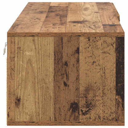 TV-skap med skuff Gammelt tre 100.5 x 39 x 30 cm Konstruert tre
