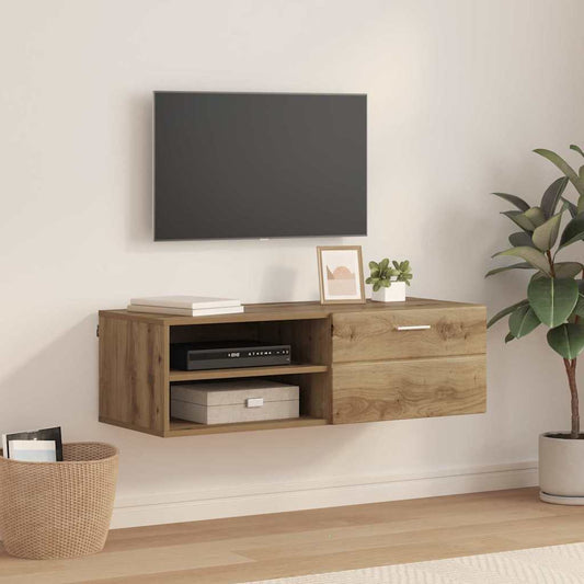 TV-skap med skuff artisan eik 100.5 x 39 x 30 cm Konstruert tre