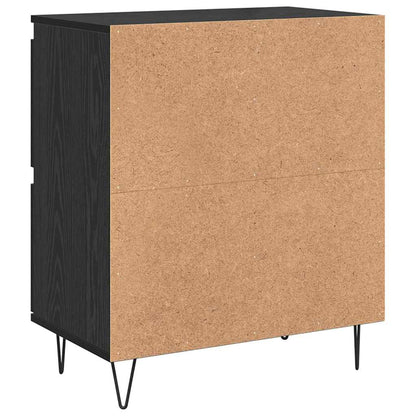 Skap 3 pcs Svart eik 180 x 35 x 70 cm Konstruert tre
