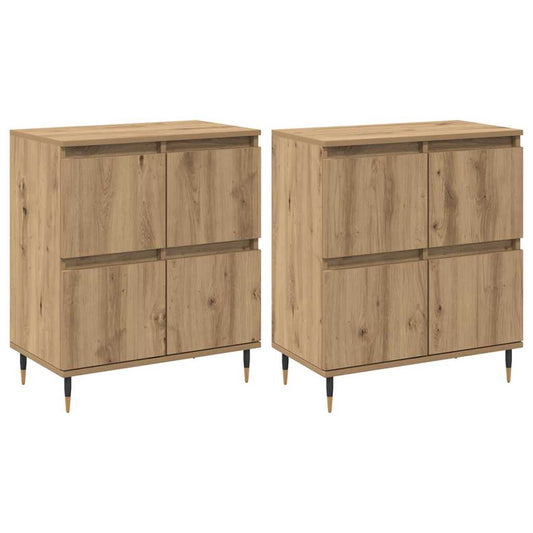 Skap 2 pcs artisan eik 120 x 35 x 70 cm Konstruert tre