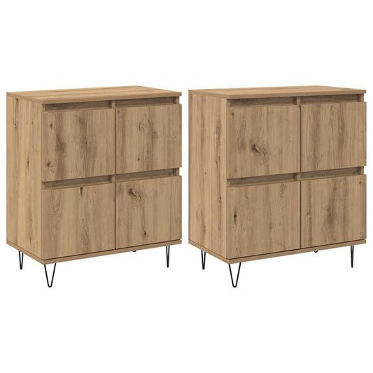 Skap 2 pcs artisan eik 120 x 35 x 70 cm Konstruert tre